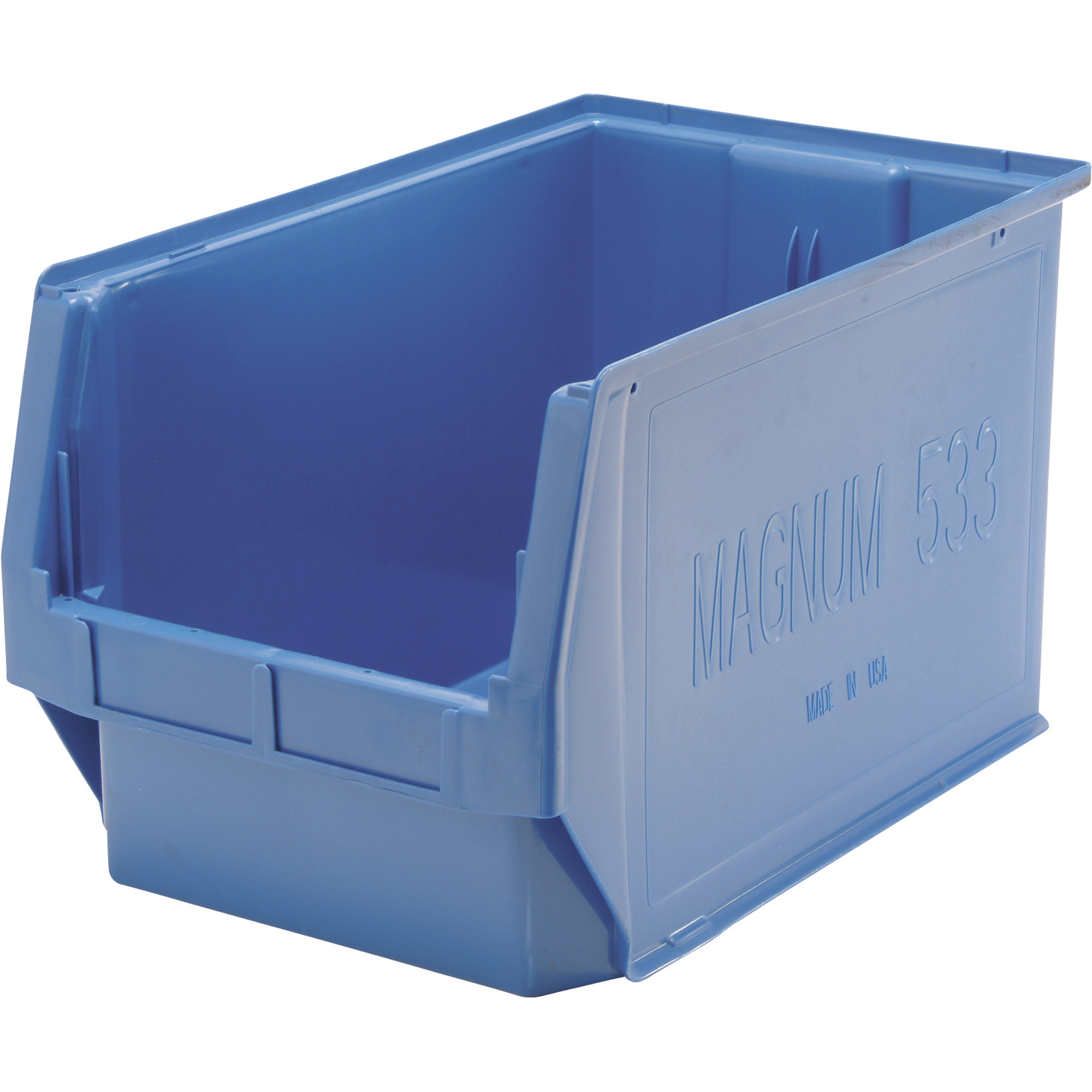 Quantum Storage Magnum Bin, 3-Pack, 19 3/4in.L x 12 3/8in.W x 11 7/8in.H, Blue, Model# QMS533BLCS
